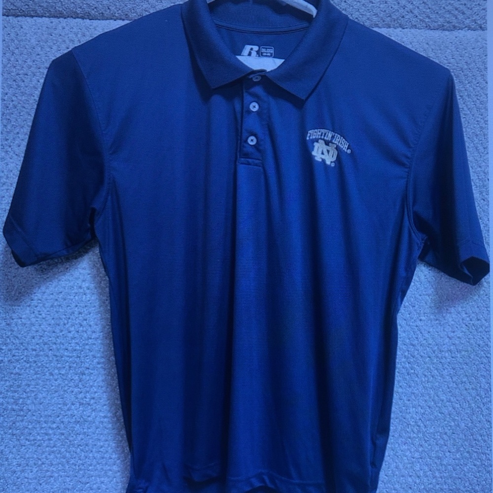 Russell Athletic Royal Blue Polo with Embroidered Crest